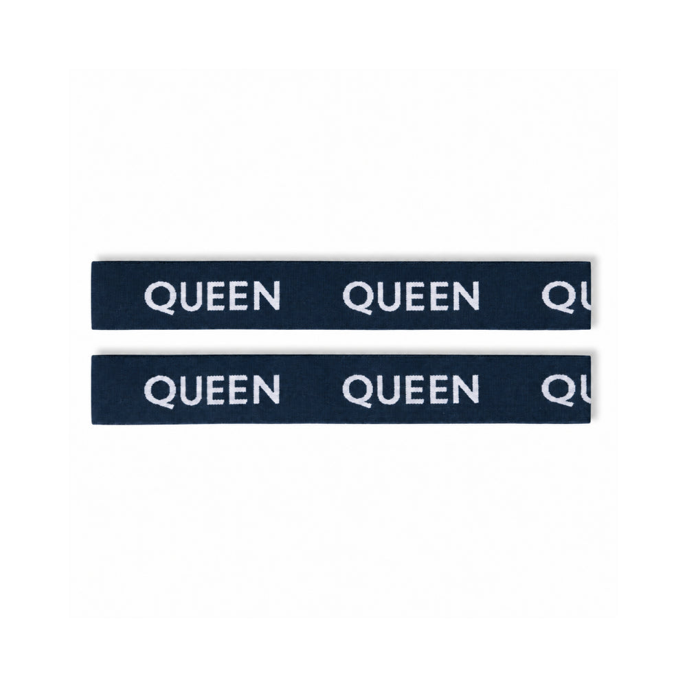 K&Co. House Series Bed Linen Storage Band Queen 2 Pack - NAVY